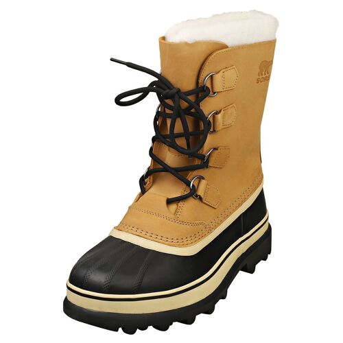 Bottines Sorel Caribou Waterproof Pour Homme - Cuir Et Synthétique, Buff - 46