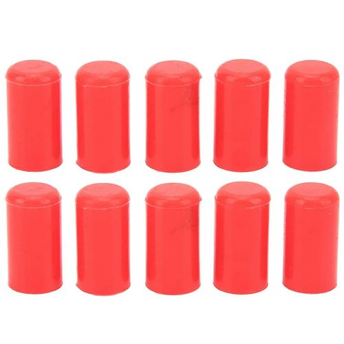 10 Pcs 10mm Capuchon De Tuyau D'aspirateur Automobile Silicone Étanche À L'ozone Résistant À L'ozone Tuyau D'aspiration Flexible Bouchon D'extrémité Rouge