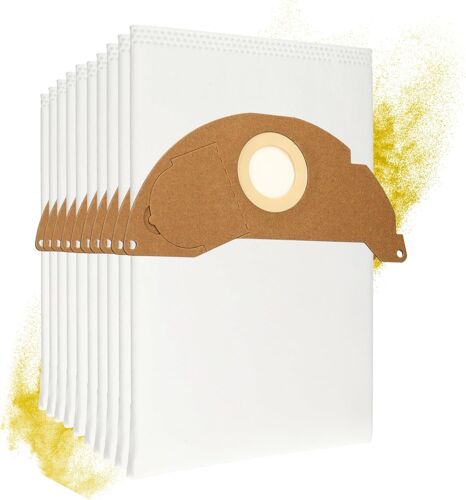 10 Sacs Aspirateur Pour Kärcher Aspirateur Serie Wd 2 & Mv 2, Wd 2.200, Wd 2.250 Alternative À L'Original 6.904-322.0 De Microsafe