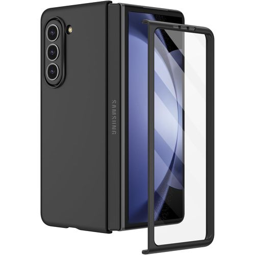 KAL-Coque Pour Samsung Z Fold 5 Avec Magsafe, Verre Trempé Protection Écran, Militaire Antichoc Protection Ultra Mince Hard Pc Antichoc Protection Bumper Etui Housse Galaxy Z Fold 5 (Noir)