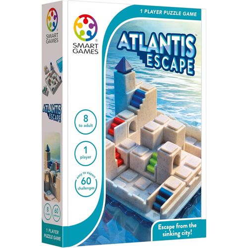 Chenquansarl-Smart Games - Atlantis Escape, Puzzle Game With 60 Challenges, 8+ Years