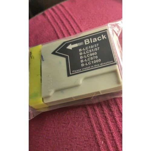 LC10/37/51/57/960/970/1000 cartouche d'encre de rechange pour imprimantes Brother DCP-130C 135C 150C 153C 157C Noir black