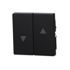 Merten MEG3855-0403 Pure Decor,M-Smart M-Plan,M-Elegance Bascule,Noir mat