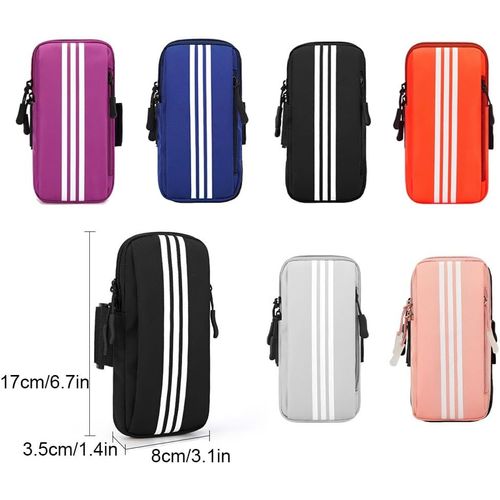 Few-Brassard Telephone Pochette, Pochette Téléphone Pour Le Sport, Bracelet Sport Pour Téléphone Portable Universel, Pour Course À Pied, Entraînement, Jogging, Fitness (Orange)