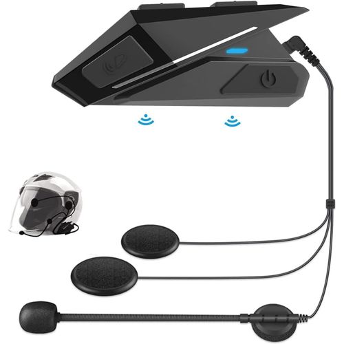 Casque De Moto Bluetooth Sans Fil,Kit Main Libre Moto Connecté À Un Intercom,Son Stéréo,Étanche À La Poussière Et À L¿Eau,Écouteurs Pour Vélo,Ski,Voyage