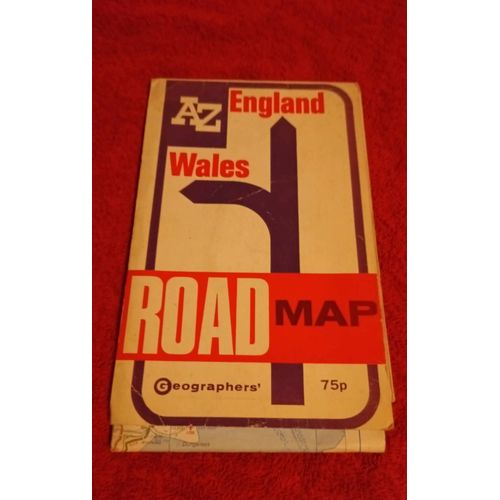 Carte England Wales Angleterre Pays De Galles Géographers 75p