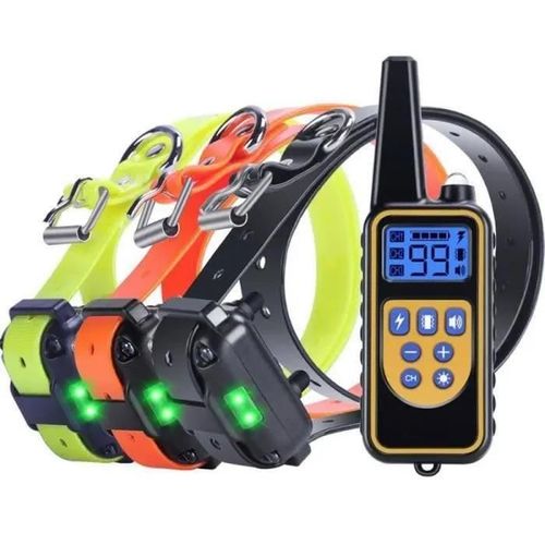 Stillcool® Collier De Dressage Pour Chiens Avec Beep Vibra Choc Étanche Et Rechargeable Collier Télécommande 800 Verges Pour 3
