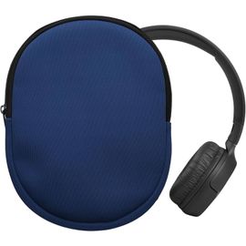 KALANKA-Housse Compatible avec Tune 600 / 500BT / 510BT / 450 étui - Housse de Protection Souple en néoprène pour Casque Audio 21,5 x 16 cm - Bleu foncé
