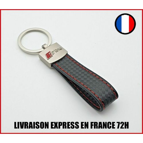 Porte Clé Audi En Métal Noir