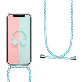 Collier pour iPhone X/iPhone XS Coque,étui de téléphone avec Cordon-Tour de Cou Lanière en Corde-Housse pour Smartphone Lanyard Case Holder-Cover Necklace Bandouilière Stylée.[K80]