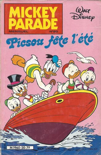 Mickey Parade 20 - Picsou Fête L'été - Août 1981 - Edi-Monde