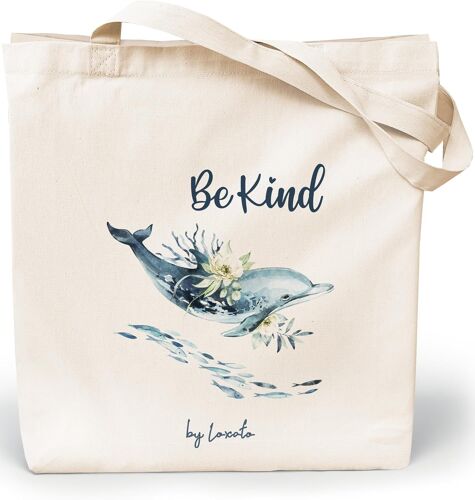 TZF-Tote Bag Femme - Sac Cabas Femme Original - Tote Bag Coton 100% Grand 35 x 42 x 8 cm - Sac Fourre Tout en Toile