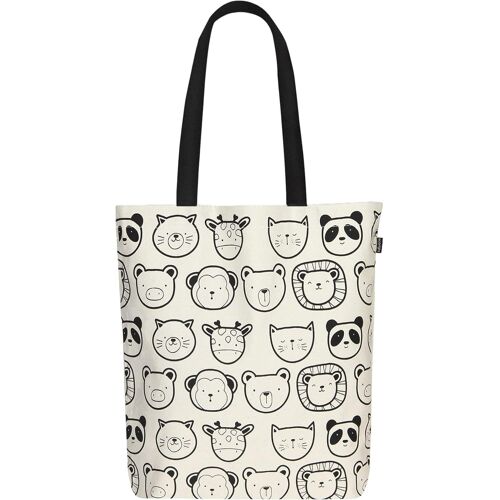 Sjzg-Ecoright 100% Organic Canvas Tote Bag With Zip, Eco-Friendly Small Tote Bags For Women For Christmas, Travel, Beach & Shopping