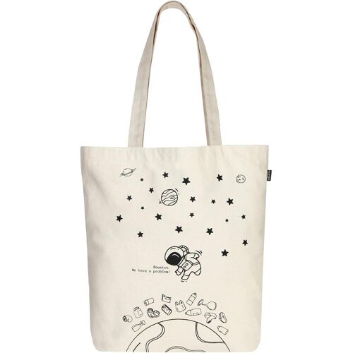 Sjzg-Ecoright 100% Organic Canvas Tote Bag With Zip, Eco-Friendly Small Tote Bags For Women For Christmas, Travel, Beach & Shopping