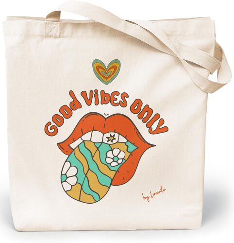 TZF-Tote Bag Femme - Sac Cabas Femme Original - Tote Bag Coton 100% Grand 35 x 42 x 8 cm - Sac Fourre Tout en Toile