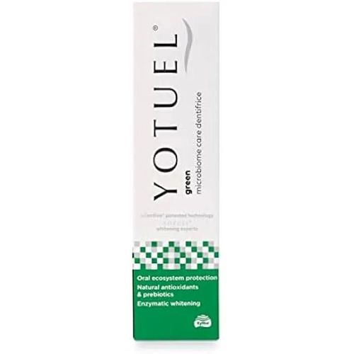 Dentifrice - Yotuel - Green - 100 Gr - Vegan - Soin Du Microbiome - Blanchiment Enzymatique 