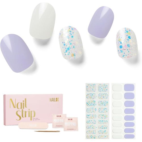 34 X Semi-Permanent Gel Nail Polish Stickers Extra Long Glossy And Durable Finish Nail Art Decal Strip Nail Stickers For Women Girls (Innocent) 