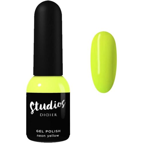 Didier Lab - Studios Gel Polish Neon Yellow - Produit Professionnel Manucure Pédicure - Pigmentation Riche Pour Couverture Complète - Très Brillant - Idéal Débutant - Lampe Led/Uv - Cadeau Femme 