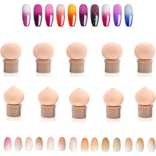 Mousses À Dégradé Vernis A Ongles Baby Boomer Ou Semi Permanent,Nail Art Mousse,Ongle Dégradé,Éponge Vernis,Gel,Tout Type De Manucure Éponge Nail Art Avec Tampon Stamping10