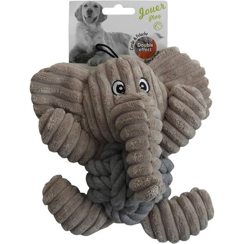 Elephant Plush Toy for Dogs - Soft and pleasant to the touch - Interactive accessory for all types of dogs - 16 cm