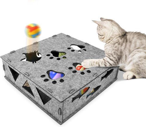 Interactive Cat Toy, 30 X 30 X 10 Cm, Suitable For Cats Over 3 Months, Cat Accessory