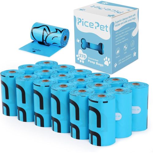 Letnerny-Rouleaux De Sacs À Déjections Canines 20% Plus Épais, Sacs À Déjections Canines Pour Grands Chiens Et Petits Chiens, Étanches Et Très Épais, Non Parfumés, 270 Pièces