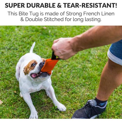 Boudin À Mordre Jouet Pour Chien En Coton/Nylon Avec 1 Anse,30 Cm-Dummy Rouleau D'apprentissage Flottant-Robuste Boudin Mordant Chien