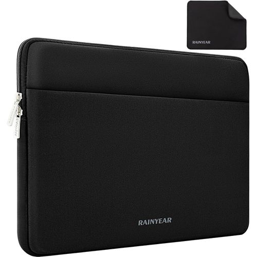 SJZG-Rainyear Housse Pour Ordinateur Portable 17 Pouces Compatible Avec Ultrabook Notebook Chromebook 17-17, 3 Pouces, Sacoche De Protection Antichoc Lenovo Thinkbook Ideapad Hp Dell 17 Pouces, Noir