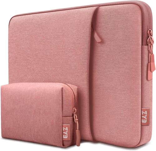 14 Inch Laptop Case for 14 Inch Laptop Sleeve for 2024 2023 MacBook Air 15 M3 M2, 14 Inch Notebook Lenovo Thinkpad Ideapad HP ASUS Dell Acer Chromebook, Mac Pro 15 etc-Pink