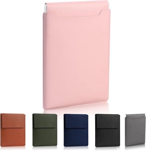 Padded Laptop Sleeve 13.3-14 Inch Slim Multifunction Laptop Bag Compatible with 2022 Pro 14 Inch Laptop 2015 Pro 13.3 Inch/2015 Air 13.3 Inch (Pink)