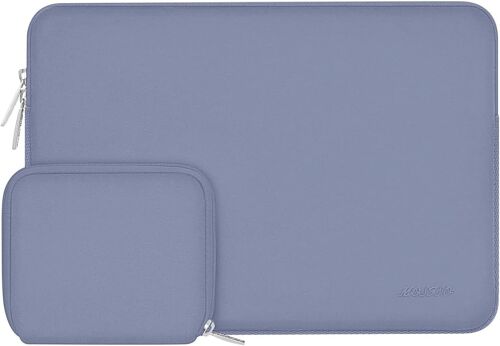 Case for 15 Inch Laptop, Compatible with MacBook Air 15 Inches M4 A3241 M3 A3114 M2 A2941 (2025-2023), Dell XPS 15, Laptop Sleeve Neoprene Bag with Small Pouch, Lavender Grey