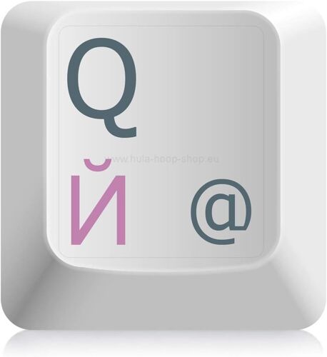 Russia Keyboard Sticker [Pink - 11 x 13 mm] Cyrillic Keyboard Sticker for Laptop