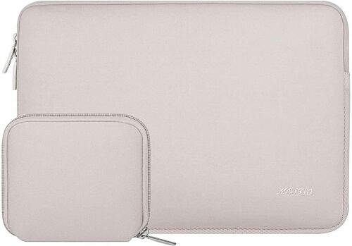 Laptop Sleeve 13-13.3 Inch Compatible with MacBook Air/Pro 13/Pro 14, HP, Dell, ASUS, Lenovo, Laptop Sleeve Neoprene Bag with Small Pocket, Rock Grey