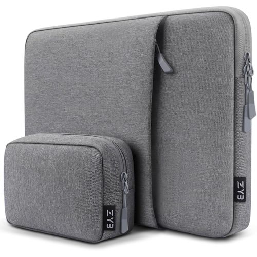 TIANYI-Housse 15,6 Ordinateur Portable Pochette, Housse PC 15-15,6 Pouces pour 15"" Notebook Lenovo Thinkpad Ideapad Dell HP Acer ASUS Chromebook 2019-2023 Macbook Pro 16 M3 M2 M1 Sacoche-Gris Foncé