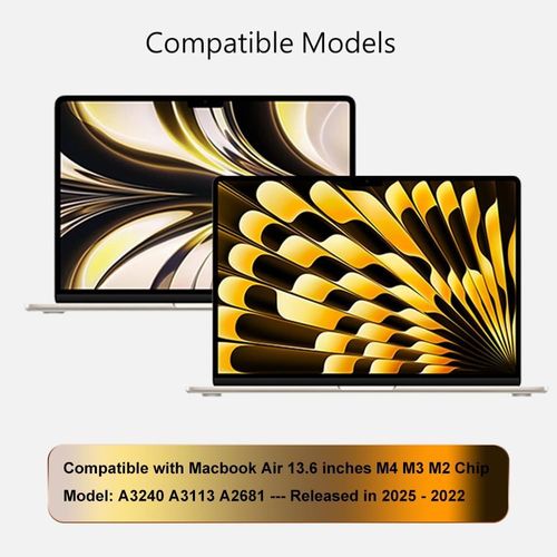 Coque De Protection Pour Pavé Tactile Pour Macbook Air 13,6"" M4 M3 M2 2025-2022 Modèle A3240 A3113 A2681 - Imperméable Accessoires Pour Ordinateur Portale[L81]