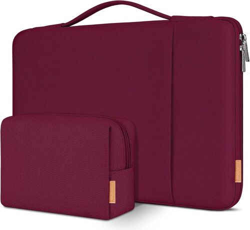 Laptop Sleeve 16 Inch Shockproof Protective Case Cover for 16"" Dell/HP Pavilion Envy/ThinkPad IdeaPad/ASUS Vivobook, Wine