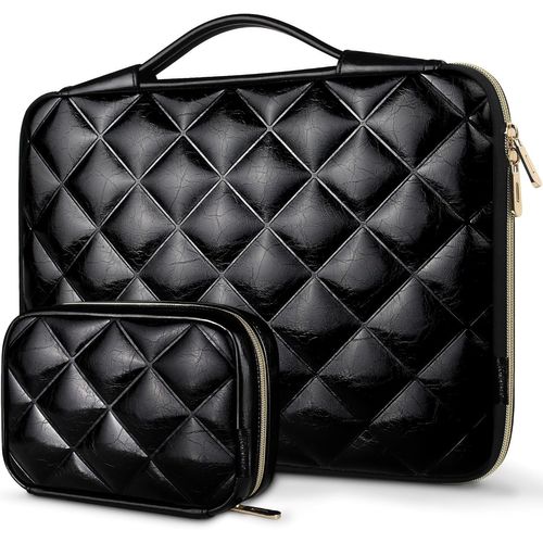 16 Pouces Housse Pour Ordinateur Portable Sac Ordi Avec Pochette De Rangement Pour 16"" Pavilion Envy/Thinkpad Ideapad/Asus Vivobook/Macbook Pro 16 M3 M2 M1 / Acer/Lg, Noir[L1965]