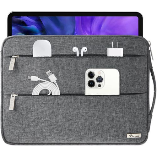 KAL-Housse Pour Macbook Air 2017 Pro 14 Pouces Pochette Pc Sacoche Ordinateur Portable Femme Homme Imperméable Compatible Avec Hp Lenovo Acer Asus Dell Huawei Gris Foncé