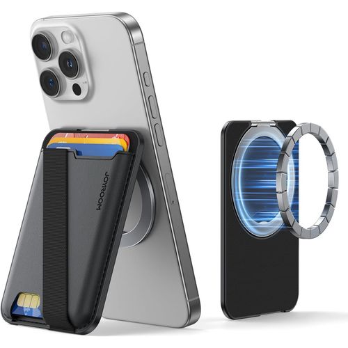 Magsafe Card Holder, 20 Magnets N55 (Strength Of Adhesion 3500g) Magsafe Wallet With Stand, Contains 3 Cards, Vegan Leather, Magsafe Wallet For Apple Iphone 16/15/14/13/12 Series, Samsung