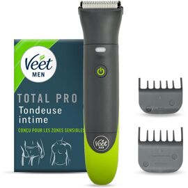 Men Total Protm* Tondeuse Intime Pour Homme - Rasoir Électrique Multi-Usage Pour Aine, Barbe Et Corps ¿ Chargeur Usb ¿ 100% Étanche (Ip67)