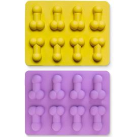 Tianyi-Moule Glacon, 2 Pièces Drôle Bacs À Glaçons En Silicone, Glacons Silicone, Mini Glacons, Forme De Nouveauté Moule Convient Pour Fête Anniversaire Whisky Décoration