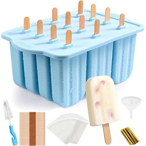 Kalanka-Moules À Glace En Silicone - Moule À Glace Créatif - Moule À Glace Pour Glace À Bâtonnets - Réutilisable - Légers - Sans Bpa - Bleu A
