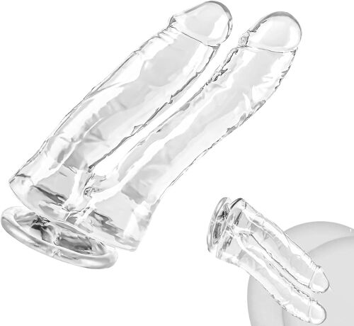 ¿¿Anal Double Gode Avec Ventouse Forte Réplique Vaginale Naturelle Pénis Réplique Gode Masturbateur Sex Toy Plug Anal Pour Couples Débutants Avancés