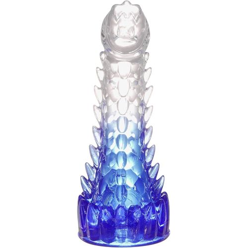 Gode Dragon,20cm Clear-Blue Gradient Godemichés Avec Ventouse,Gode Monstre Sex Toys Pour Couple,Homme,Gay