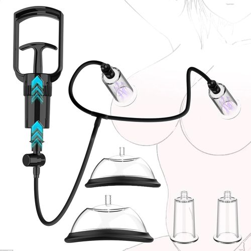 Eryi-Pompes À Tétons Vagin Femme Tétine Suceurs De Clitoris Stimulant Chatte Agrandisseur Sein Masturbation Toys Sextoys Pour Femmes Solo (Vaginal Nipple Pumps)