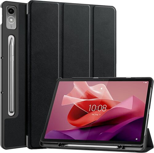 pour Lenovo Tab P12 Coque avec Porte-Stylo,Ultra Mince Intelligent Housse Coque Étui pour Lenovo Tab P12 12.7 Pouces,Noir