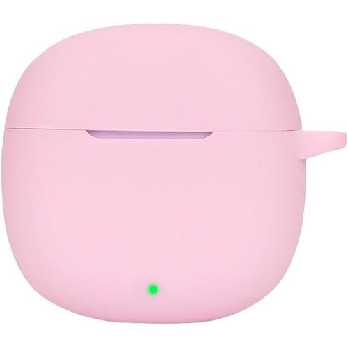 Coque Étui Silicone Slim Pour Honor Earbuds X6 - Protection Antichoc Et Anti-Rayures, Compatible Charge Sans Fil, Attache Sangle (Rose)