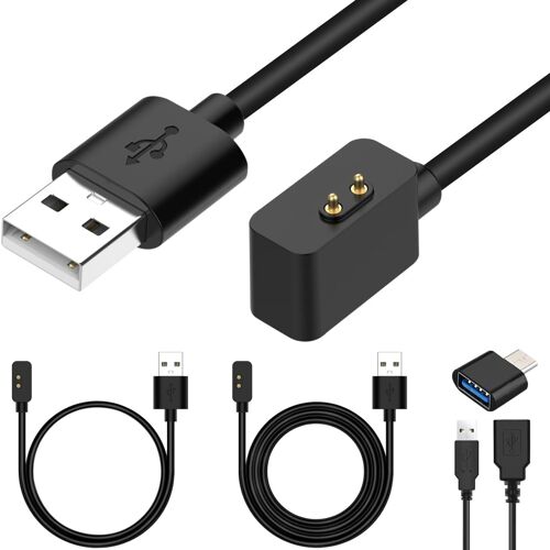 Chargeur pour Xiaomi Mi Band 7 Pro/Poco/Redmi Watch 2 Lite/3/Redmi Smart Band Pro, Câble de Station de Charge de Remplacement Magnétique Portable, 2 Pièces