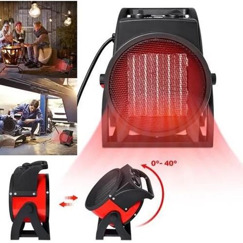 YUENFONG Radiateur soufflant à économie d'énergie 3000W en céramique silencieux Chauffage électrique Pour chantier, garage, atelier