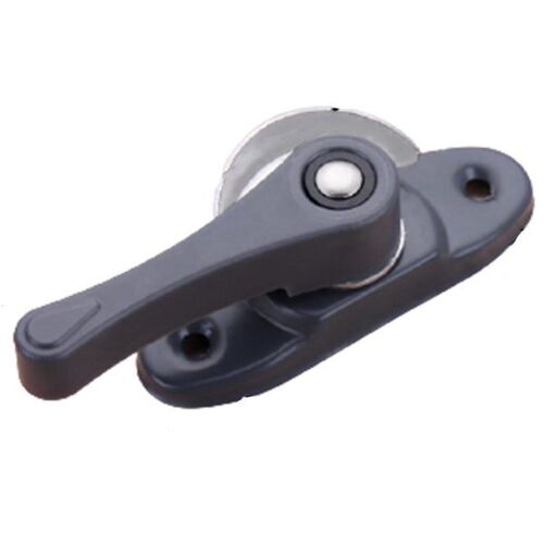 Serrure de sécurité pour portes et fenêtres coulissantes de type croissant - Acier inoxydable durable, finition grise, 10 serrures et kit d'installation inclus